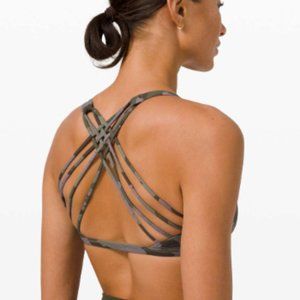 Lululemon Free to Be Bra Camo Sz 10